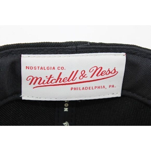 Mitchell & Ness  NBA LA Lakers Fitted Size 8 Flatbill Hat 3D Logo Black Cap NWT - Picture 9 of 10